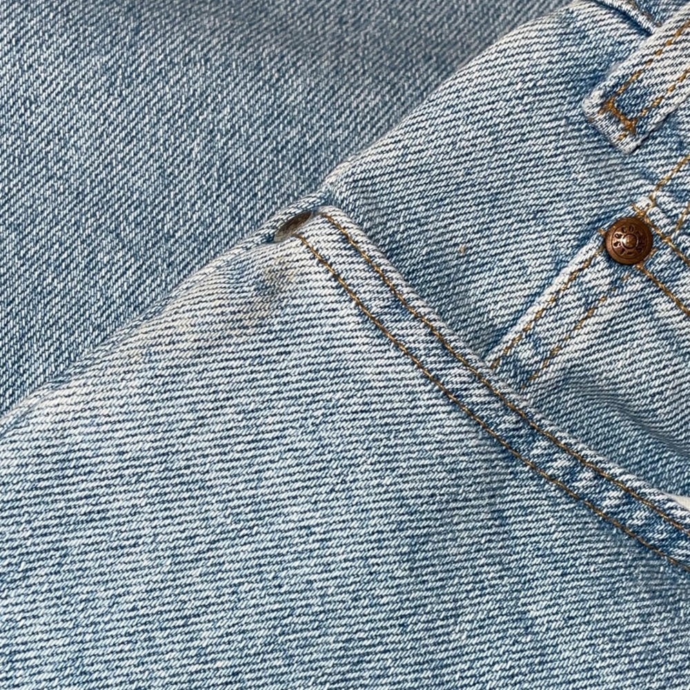 Vintage 90s Levis 540 Flex Jeans 38x29 USA Made Light Wash Relaxed Denim - Picture 9 of 11